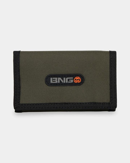 Image of Wallets & Money Clips. Product name - Billabong Mens Atom Tri Fold Wallet Military in Military colour by brand - Billabong