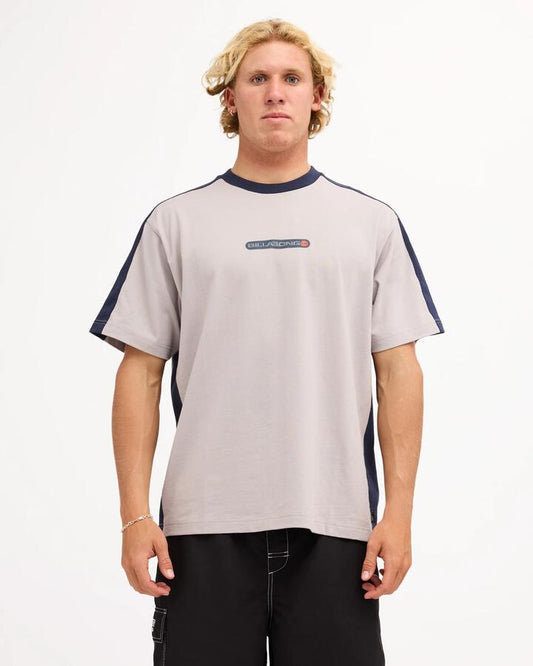 Image of T-Shirts. Product name - Billabong Mens Spec Iconic T-Shirt Ash in Ash colour by brand - Billabong