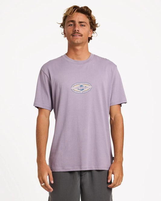 Image of T-Shirts. Product name - Billabong Mens Rotor Diamond Premium T-Shirt Purple Ash in Purple Ash colour by brand - Billabong