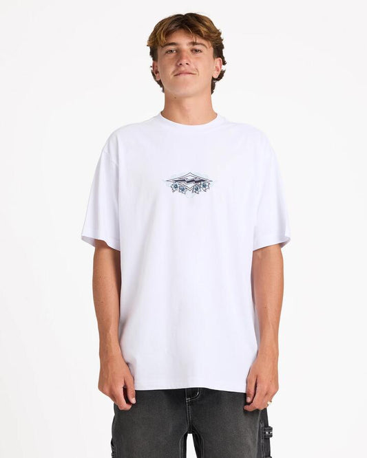 Image of T-Shirts. Product name - Billabong Mens Biscus Og T-Shirt White in White colour by brand - Billabong