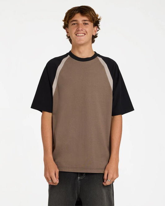 Image of T-Shirts. Product name - Billabong Mens Spec Fluid T-Shirt Gravel in Gravel colour by brand - Billabong