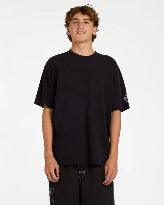 Image of T-Shirts. Product name - Billabong Mens Spec Bio Wave T-Shirt Off Black in Off Black colour by brand - Billabong