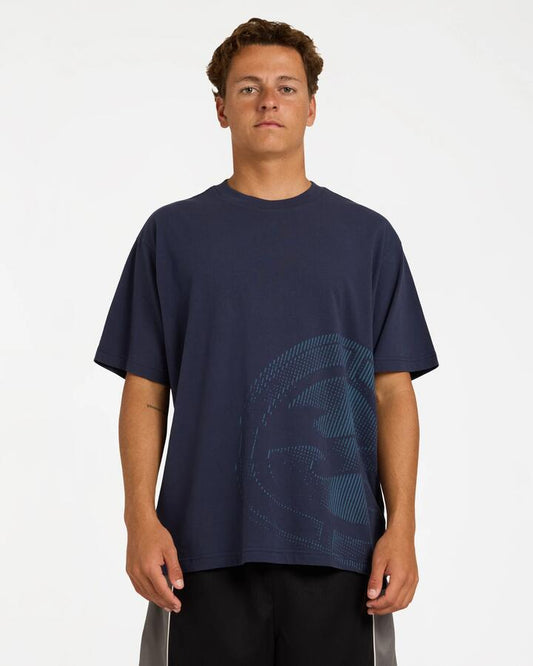 Image of T-Shirts. Product name - Billabong Mens Spec Invert T-Shirt Dusty Indigo in Dusty Indigo colour by brand - Billabong