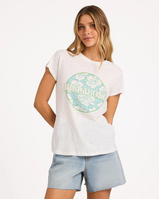 Image of T-Shirts. Product name - Billabong Womens Formula T-Shirt Salt Crystal in Salt Crystal colour by brand - Billabong