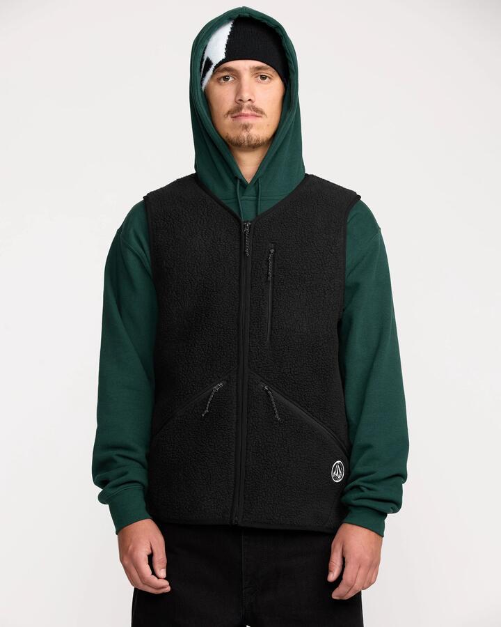 Image of Coats & Jackets. Product name - Volcom Snowdrift Vest Black in Black colour by brand - Volcom