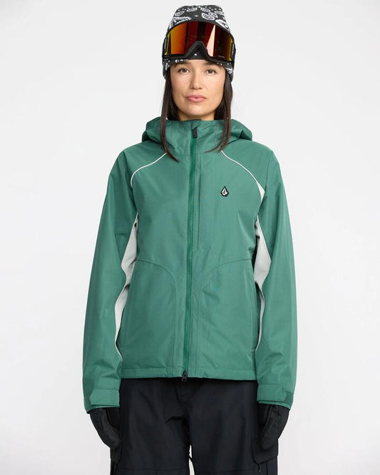 Image of Coats & Jackets. Product name - Volcom Stone Smokeshow 20K Jacket Spruce Green in Spruce Green colour by brand - Volcom