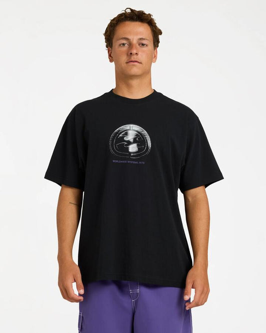 Image of T-Shirts. Product name - Billabong Mens Spec Metal T-Shirt Black in Black colour by brand - Billabong