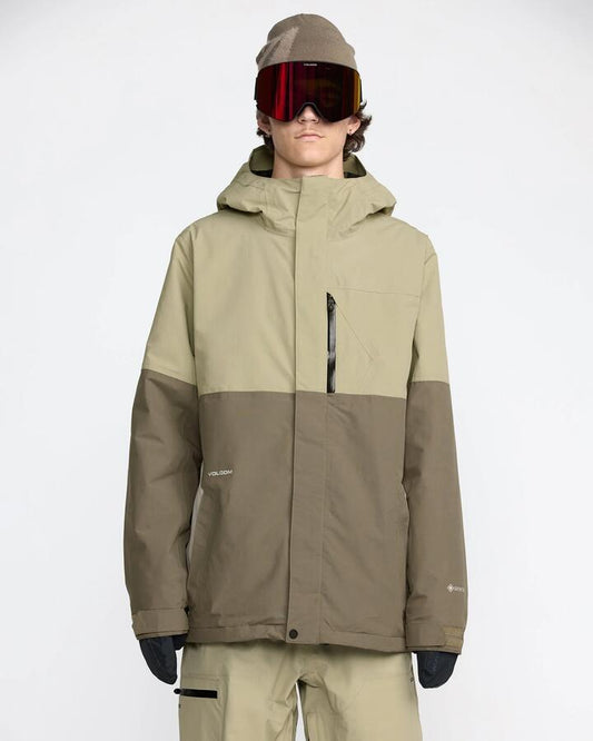 Image of Coats & Jackets. Product name - Volcom Mens L Gore-Tex Snow Jacket Moss Green in Moss Green colour by brand - Volcom