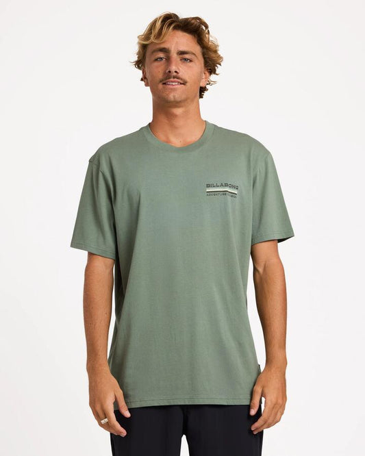 Image of T-Shirts. Product name - Billabong Mens State Park Adiv Premium T-Shirt Laurel Wreath in Laurel Wreath colour by brand - Billabong