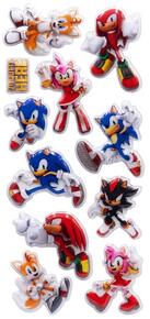 Image of Toys. Product name - Sonic the Hedgehog Bubble Stickers 3 Pack in colour by brand - Toymate