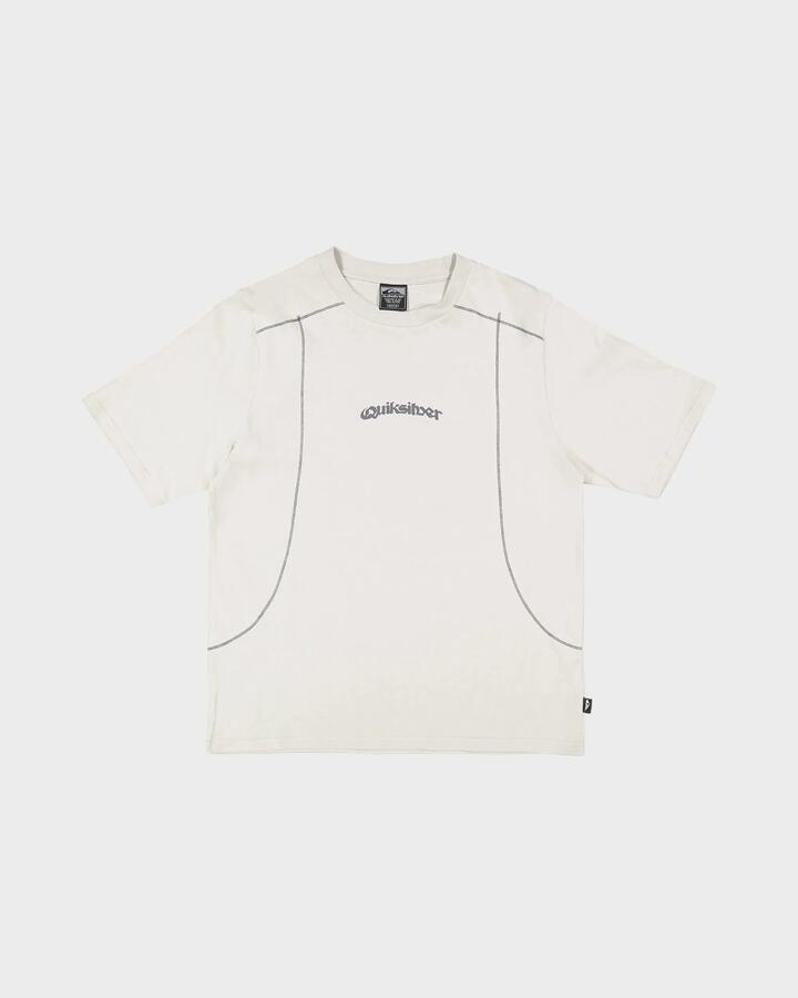 Image of T-Shirts. Product name - Quiksilver Mens Stitch T-Shirt Grey Violet in Grey Violet colour by brand - Quiksilver