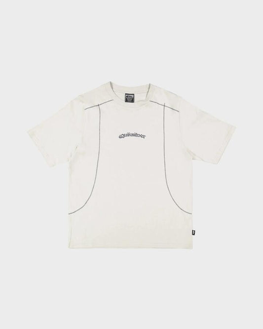 Image of T-Shirts. Product name - Quiksilver Mens Stitch T-Shirt Grey Violet in Grey Violet colour by brand - Quiksilver
