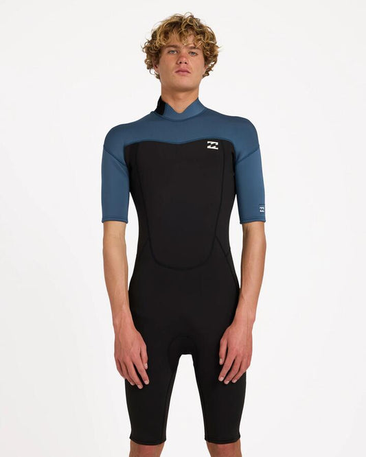 Image of Jeans. Product name - Billabong Mens 2Mm Absolute Springsuit Dark Denim in Dark Denim colour by brand - Billabong