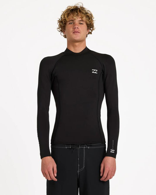 Image of Wetsuits. Product name - Billabong Mens 1/1 Absolute Core Jacket Wetsuit Top Black in Black colour by brand - Billabong