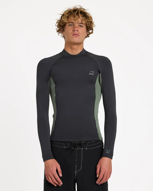 Image of Wetsuits. Product name - Billabong Mens 1/1 Absolute Core Jacket Wetsuit Top Surplus in Surplus colour by brand - Billabong