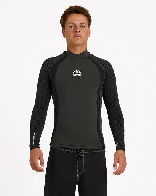 Image of Wetsuits. Product name - Billabong Mens 1/1 Absolute Ultra Jacket Wetsuit Top Black in Black colour by brand - Billabong