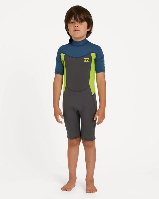 Image of Accessories. Product name - Billabong Boys 2-6 2/2 Absolute Springsuit Fluro Lime in Fluro Lime colour by brand - Billabong