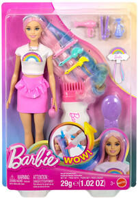 Image of Dolls. Product name - Barbie Rainbow Sparkle Hair Fashion Doll in colour by brand - Toymate