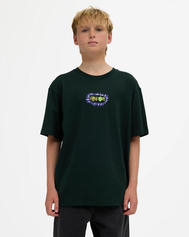 Image of T-Shirts. Product name - Volcom Boys 8-16 Featured Artist Ozzy 2 T-Shirt Scarab in Scarab colour by brand - Volcom