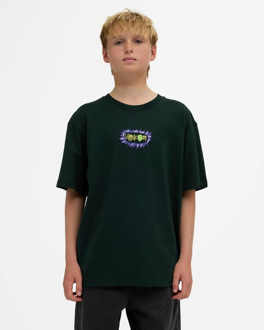 Image of T-Shirts. Product name - Volcom Boys 8-16 Featured Artist Ozzy 2 T-Shirt Scarab in Scarab colour by brand - Volcom