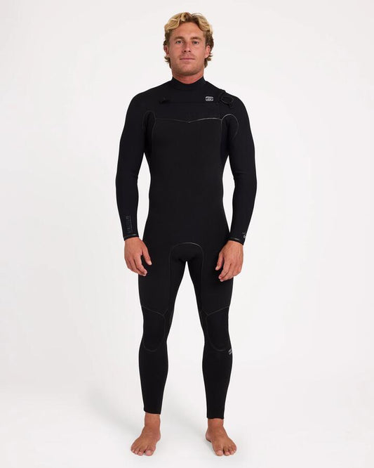 Image of Wetsuits. Product name - Billabong Mens 3/2 Furnace Pro Series Wetsuit Black in Black colour by brand - Billabong