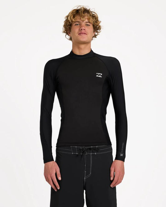 Image of Wetsuits. Product name - Billabong Mens 1/1 Absolute Poly Lite Jacket Wetsuit Top Black in Black colour by brand - Billabong