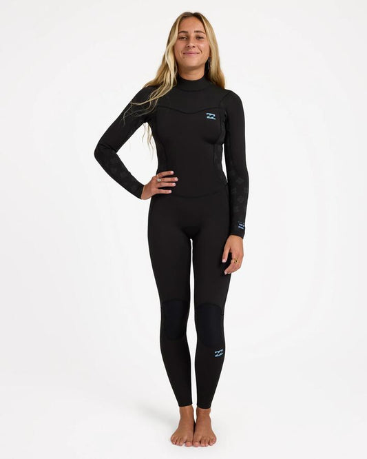 Image of Wetsuits. Product name - Billabong Womens 3/2 Absolute Core Gbs Wetsuit Black in Black colour by brand - Billabong
