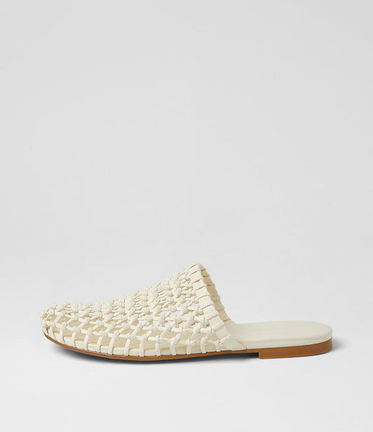 Image of Sandals. Product name - Liago Cream Mules in Cream colour by brand - MOLLINI