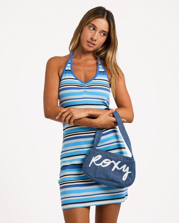 Image of Dresses. Product name - Roxy Womens Horizons Midi Dress Nouvean Navy in Nouvean Navy colour by brand - Roxy
