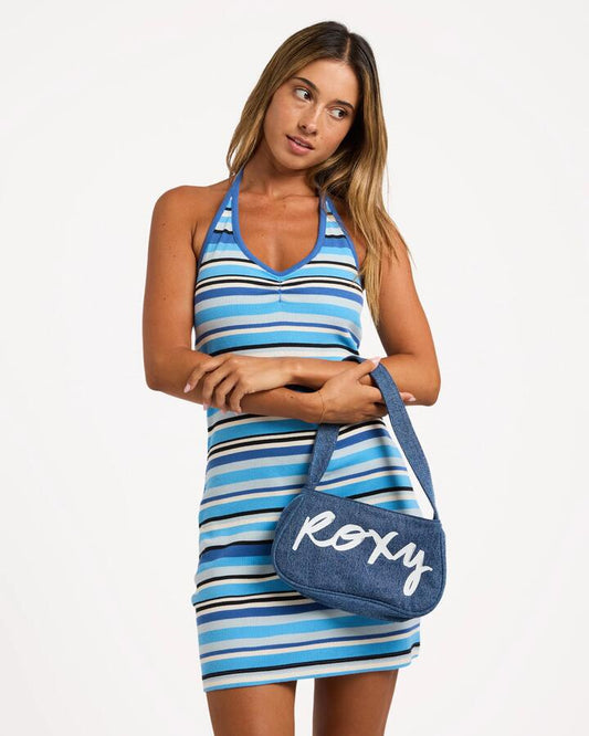 Image of Dresses. Product name - Roxy Womens Horizons Midi Dress Nouvean Navy in Nouvean Navy colour by brand - Roxy