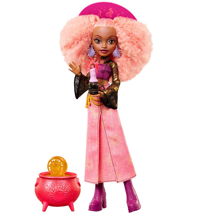 Image of Dolls. Product name - Moonspell Magic by Monster High Rae Lumina Fashion Doll, Sun Witch with Accessories in colour by brand - Monster High