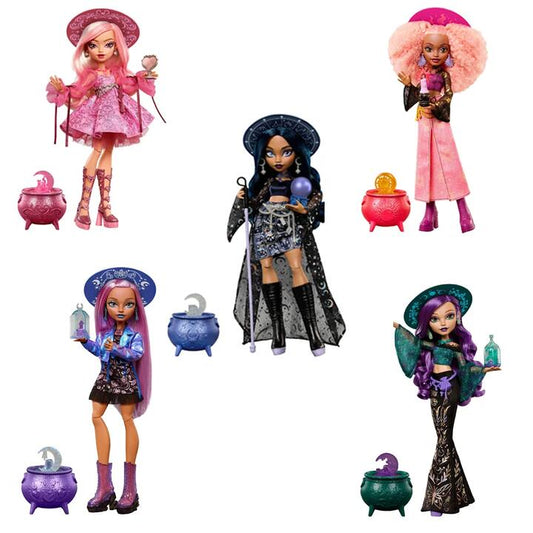 Image of Dolls. Product name - Bundle: Monster High Moonspell Magic 5 Dolls in colour by brand - Monster High