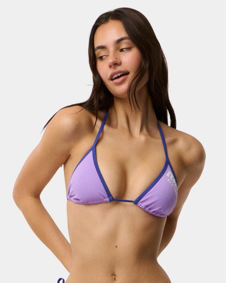 Image of Swimwear. Product name - Rip Curl Womens Surf Puff Cheeky Bikini Bottom Bright Lilac in Bright Lilac colour by brand - Rip Curl