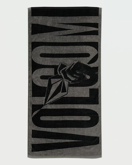 Image of Towels. Product name - Volcom Mens Radiate Towel Black White in Black White colour by brand - Volcom