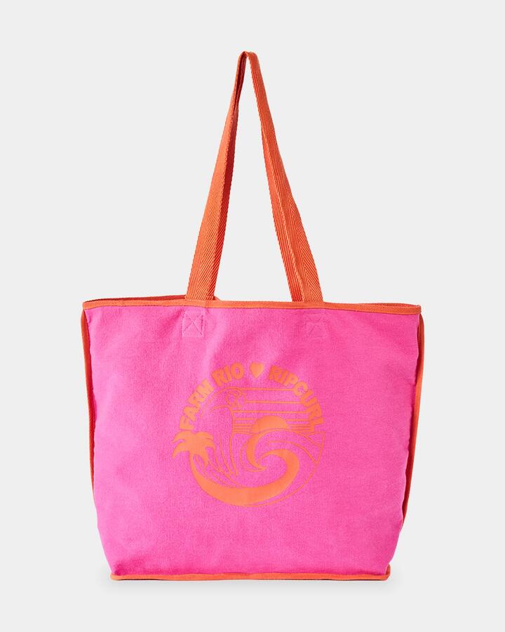 Image of Bags. Product name - Rip Curl Tropical Desire 31L Tote Bag Hot Pink in Hot Pink colour by brand - Rip Curl