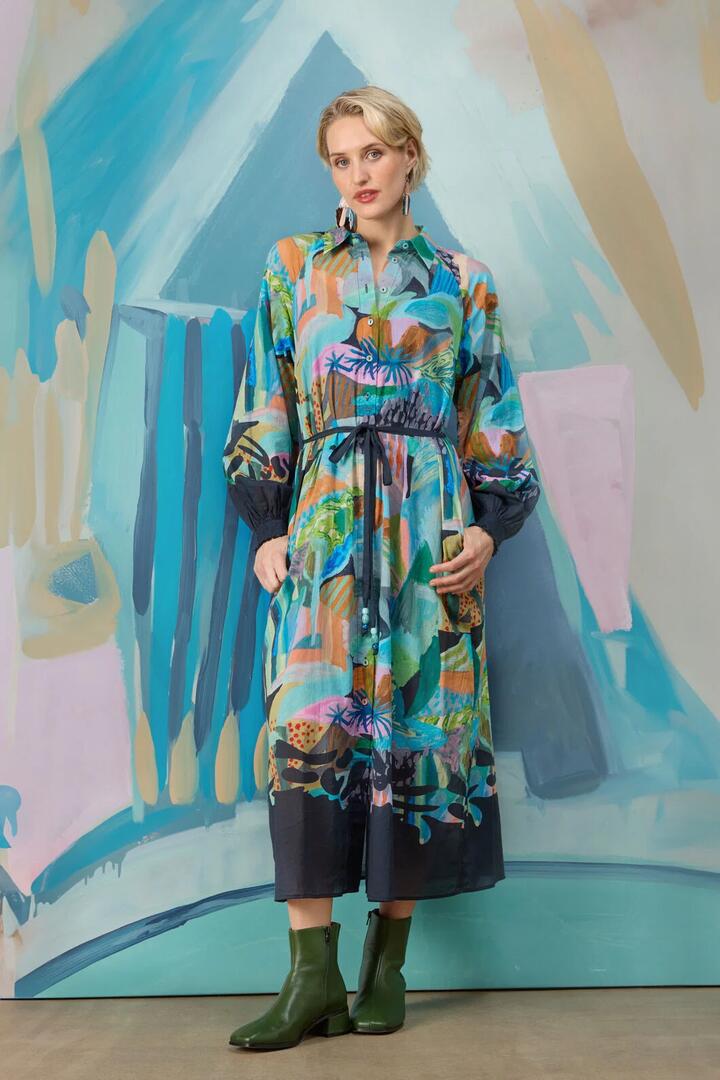 Image of Dresses. Product name - Endless Horizon Long Dress in Print colour by brand - Gorman