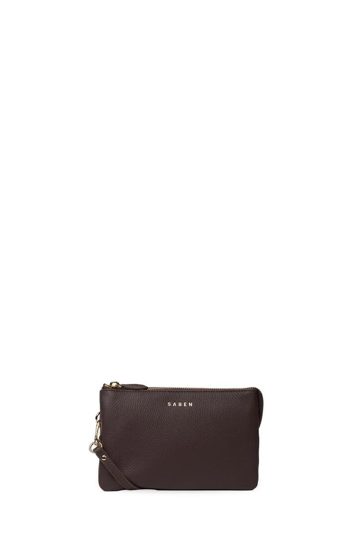 Image of Bags. Product name - Tilly Cacao Luxe Small Crossbody Bag in Cacao colour by brand - Saben