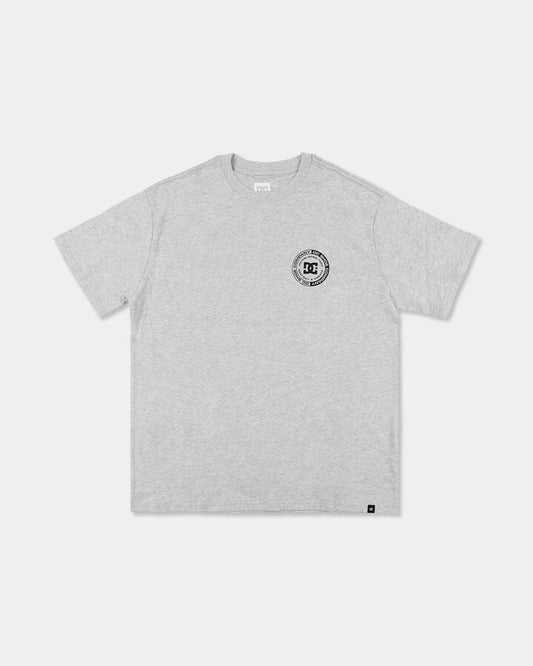 Image of T-Shirts. Product name - DC Shoes Mens Dc Corpo Fb T-Shirt Light Heather Grey in Light Heather Grey colour by brand - DC Shoes