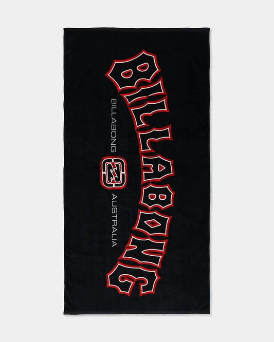 Image of Towels. Product name - Billabong Arch Beach Towel Black in Black colour by brand - Billabong