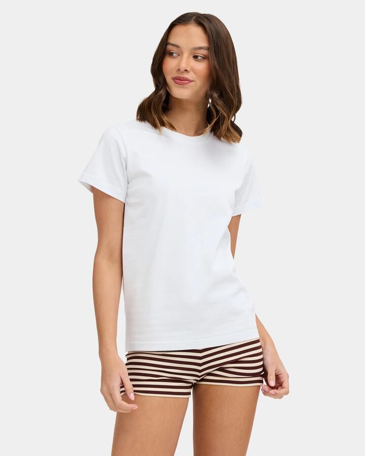 Image of T-Shirts. Product name - Nunui Womens The Breakers T-Shirt White in White colour by brand - Nunui
