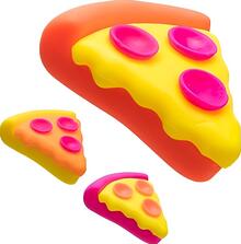 Image of Toys. Product name - Squishy Pizza Slice in colour by brand - Toymate