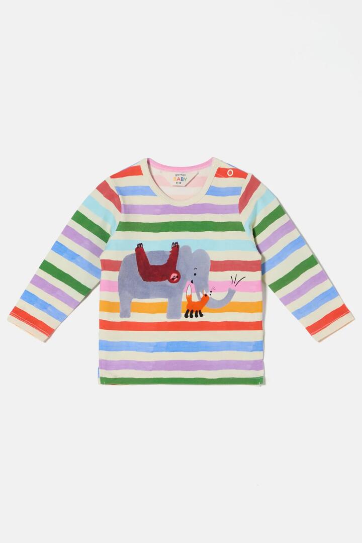 Image of T-Shirts. Product name - Ta-DA Elephant Baby T-Shirt in Multi colour by brand - Gorman
