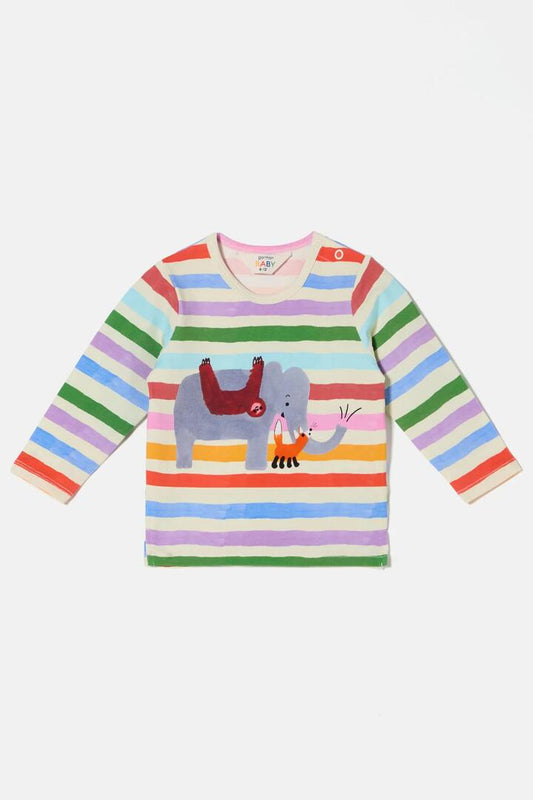 Image of T-Shirts. Product name - Ta-DA Elephant Baby T-Shirt in Multi colour by brand - Gorman