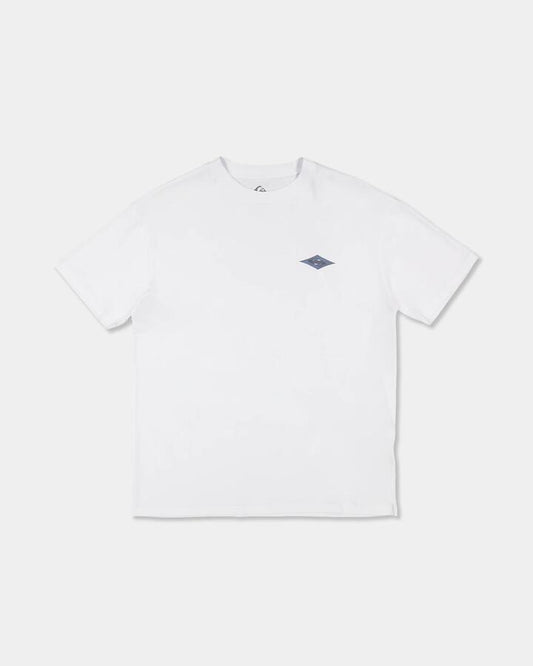 Image of T-Shirts. Product name - Quiksilver Mens Wayback Oversized T-Shirt White in White colour by brand - Quiksilver