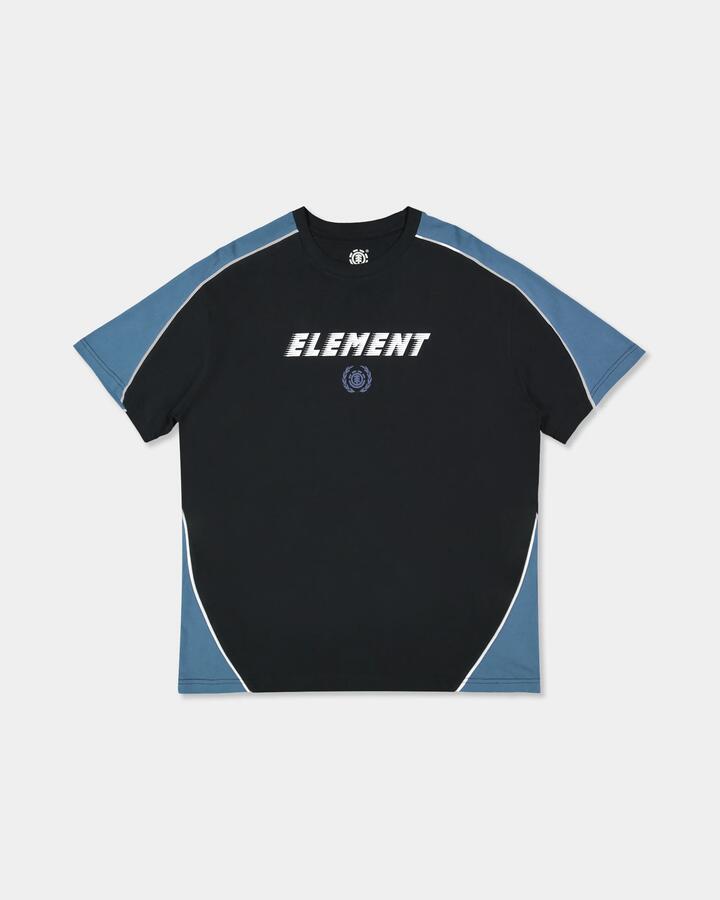 Image of T-Shirts. Product name - Element Mens Warp T-Shirt Flint Black in Flint Black colour by brand - Element