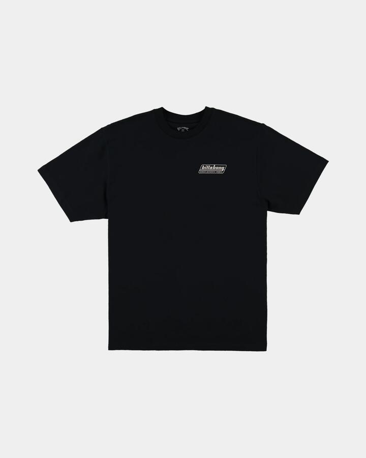 Image of T-Shirts. Product name - Billabong Mens Walled T-Shirt Black in Black colour by brand - Billabong