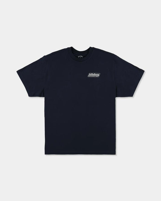 Image of T-Shirts. Product name - Billabong Mens Walled T-Shirt Navy in Navy colour by brand - Billabong