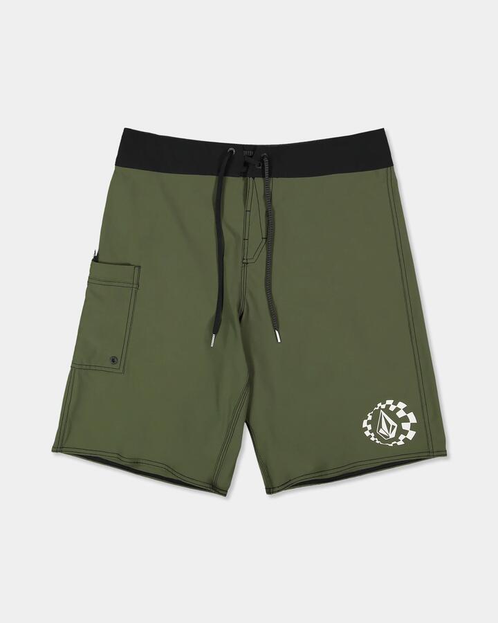 Image of Swimwear. Product name - Volcom Mens Protector Lib Boardshorts Squadron Green in Squadron Green colour by brand - Volcom