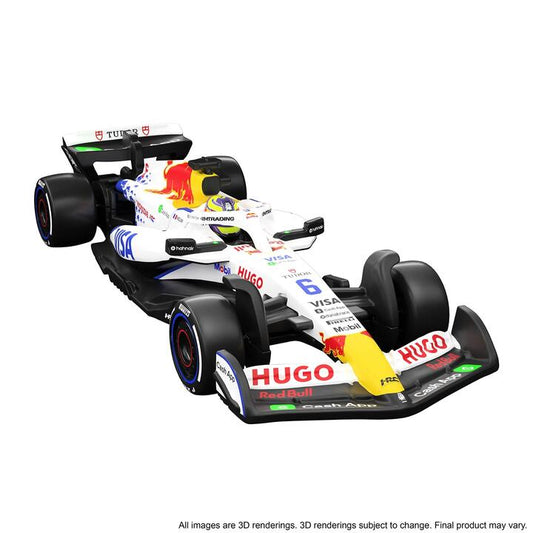 Image of Toy Cars. Product name - Hot Wheels Premium Collectible Visa Cash App Racing Bulls Formula One Team Car Isack Hadjar in colour by brand - Hot Wheels