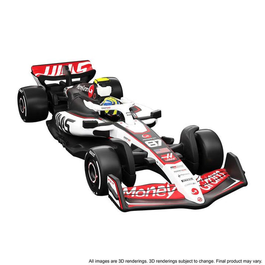 Image of Toy Cars. Product name - Hot Wheels Premium Collectible MoneyGram Haas F1 Team Car Oliver Bearman in colour by brand - Hot Wheels